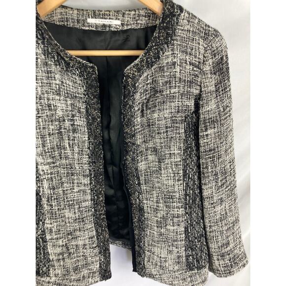 T Tahari Tweed Blazer Size 6 - Picture 2 of 6